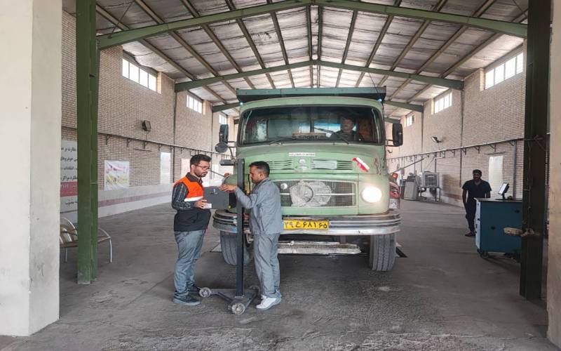 مراجعه بیش از ۱۸ هزار دستگاه ناوگان سنگین به مرکز معاینه فنی جنوب کرمان