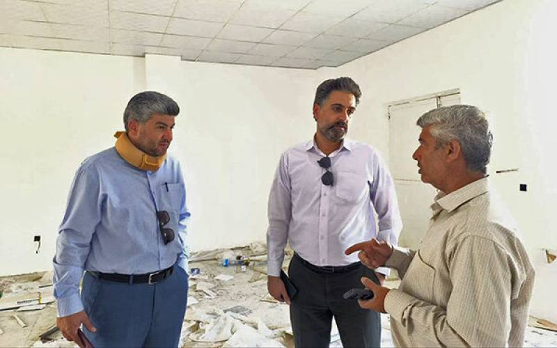 پیشرفت ۹۰ درصدی پروژه سرای محله حسین‌آباد جیرفت